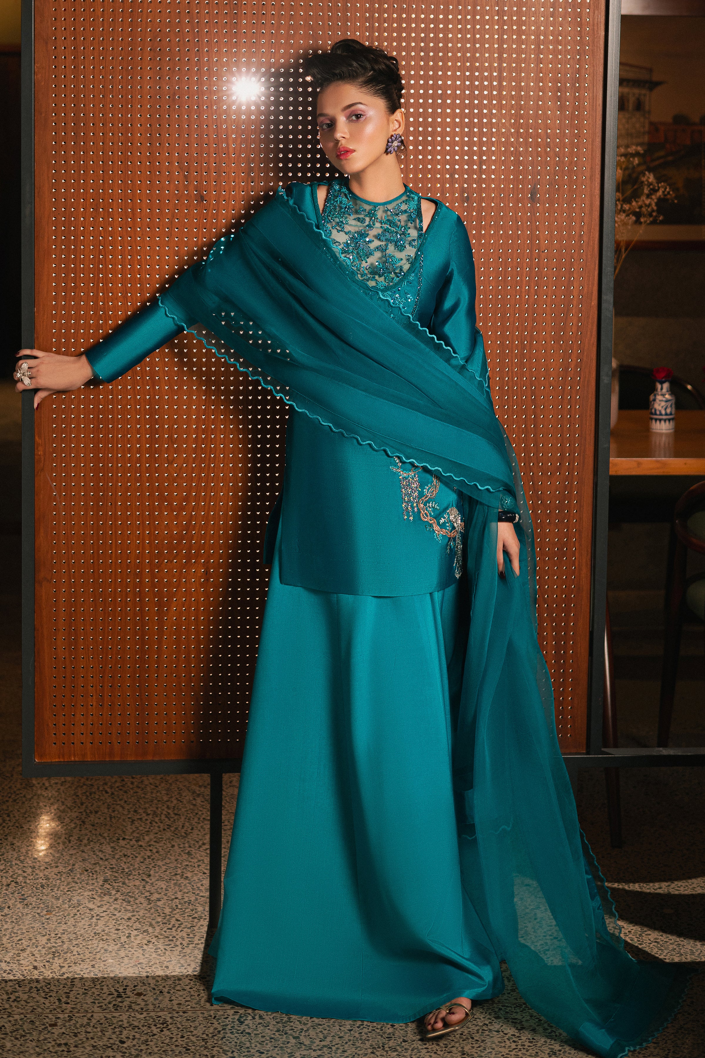 DRAPED IN BLUE