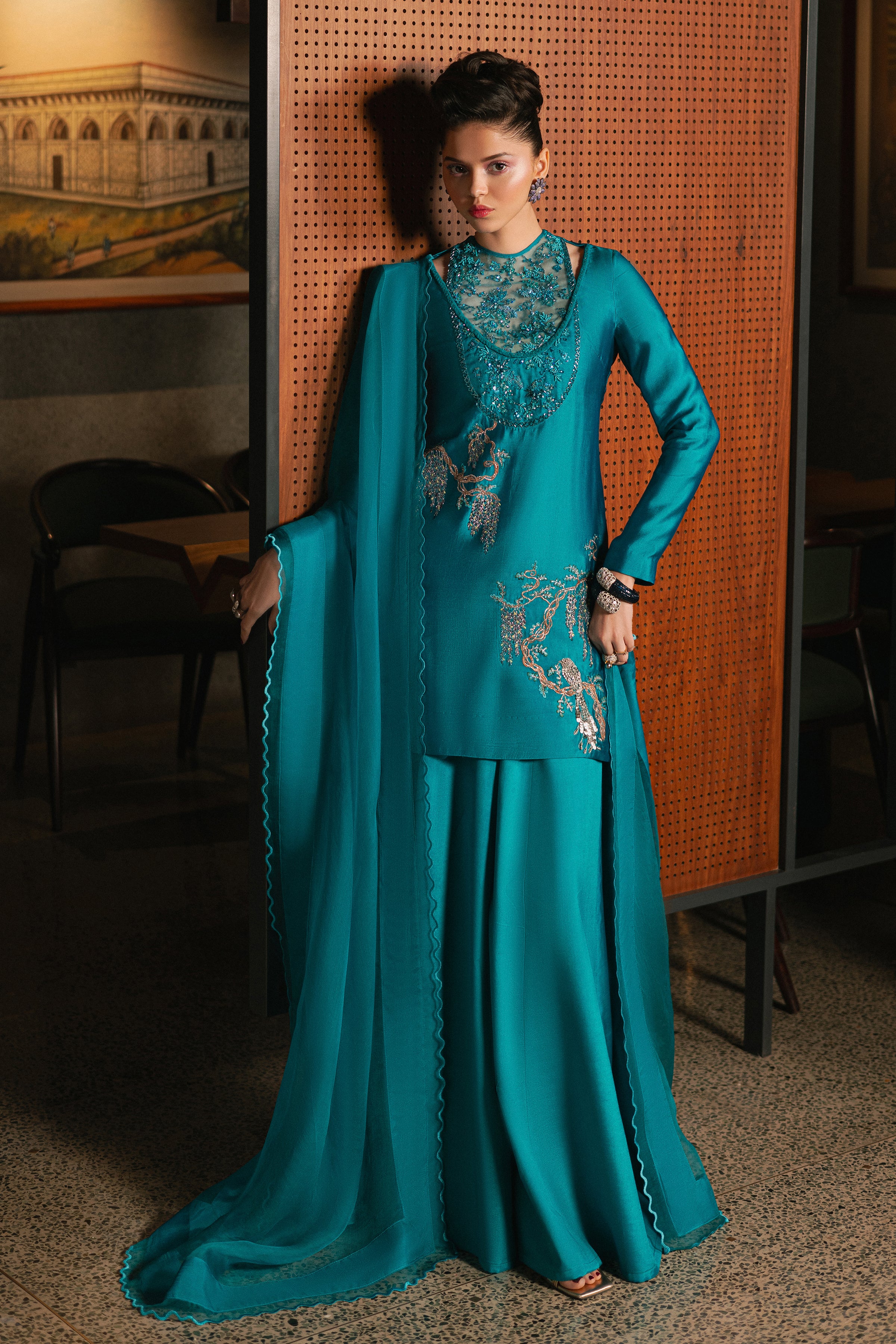 DRAPED IN BLUE