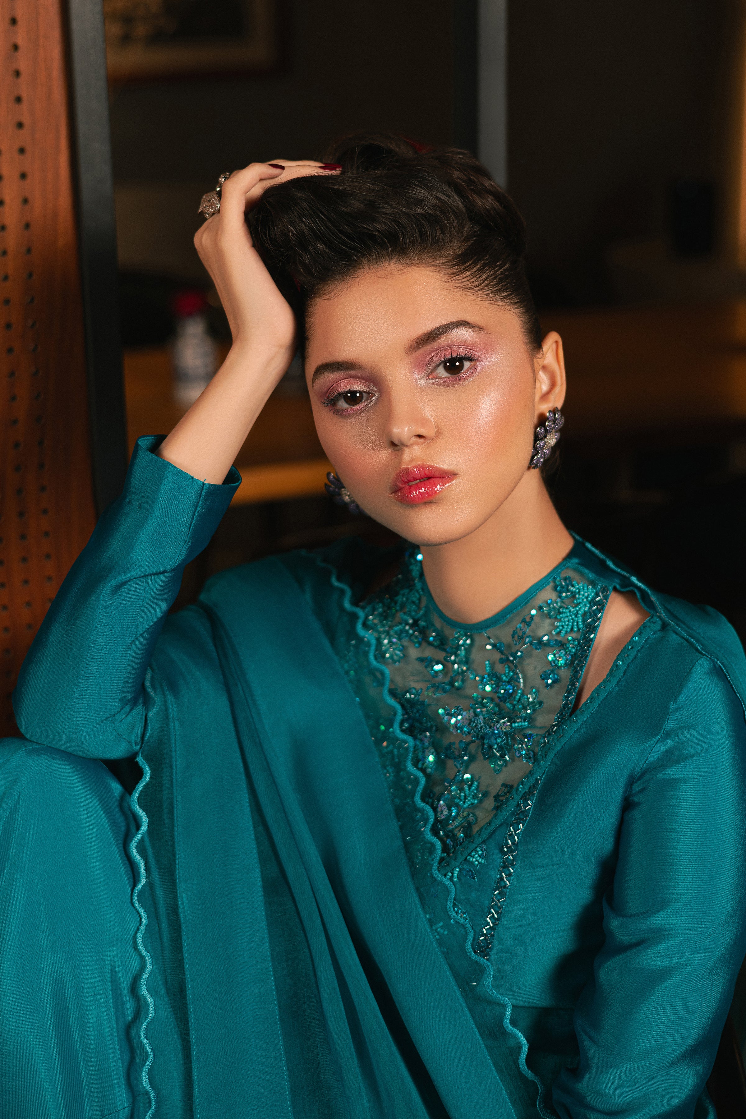 DRAPED IN BLUE